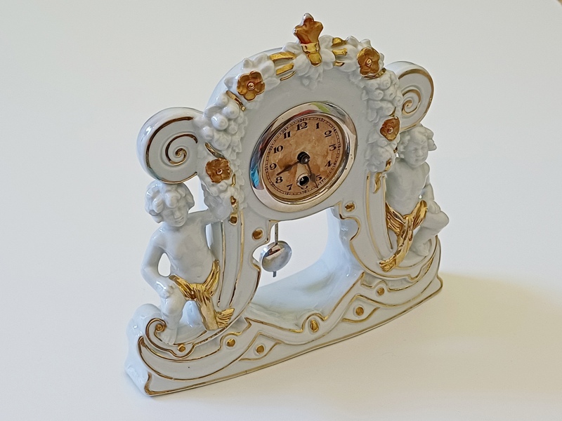 porcelánové figurální hodiny, Německo
