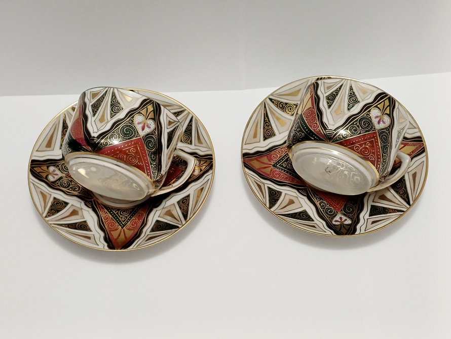 porcelánový šálek Art Deco, Paepcke & Schäfer Haida/Nový Bor