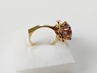 Designový dámský zlatý prsten s ametystem, ryzost 585/14k, 6,78 g