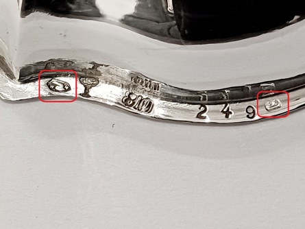 Miska chovatelský klub, pes, kokršpaněl , stříbro 800, 48,43 g