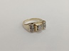zlatý dámský prsten s diamanty, Au 585/1000, 14 kt, Art Deco