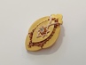 zlatý medailon s diamantem, ryzost 580/14 kt, 18,54 g, biedermeier, 19 století