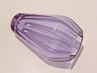hranovaná váza Moser Diva 20 cm, alexandrit, Art Deco