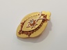 zlatý medailon s diamantem, ryzost 580/14 kt, 18,54 g, biedermeier, 19 století