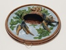 keramický závěsný talíř s reliéfem - ptáci, 32 cm, B. Bloch Eichwald