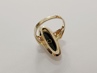 dámský zlatý prsten, onyx + diamant, ryzost 585/14k, 5,20 g, I.ČSR