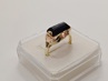 dámský zlatý prsten, onyx, ryzost 585/14k, 3,80 g, čejka