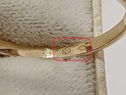 zlatý prsten, Karat Brno, Au 585/1000, 14 kt., lvíček, 40.léta
