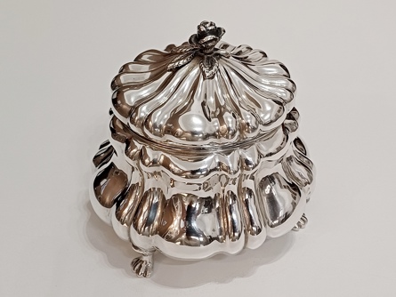 dóza, cukřenka, stříbro, Ag 800, 404,25 g, RU