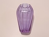 hranovaná váza Moser Diva 20 cm, alexandrit, Art Deco