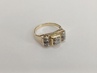 zlatý dámský prsten s diamanty, Au 585/1000, 14 kt, Art Deco