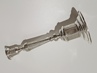 Svícen Art Deco , stříbro 800, 224 g, I. ČSR, kubismus
