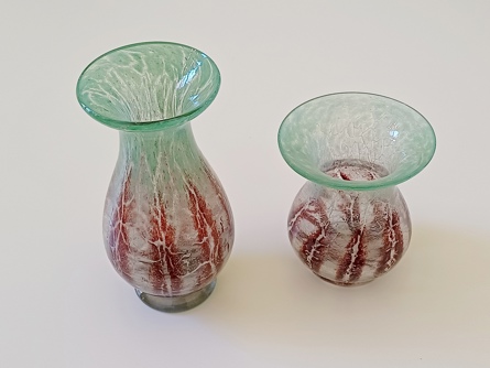 vázy WMF Ikora Glass, Německo, Art Deco