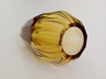 hranovaná váza Moser Diva 14,5 cm, topas, Art Deco