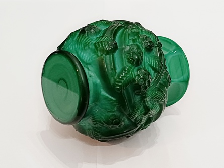 váza Pinie, Art Deco, František Halama, malachit