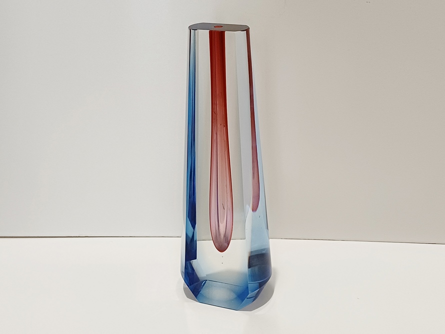 Designová váza - kapka, Pavel Hlava, Nový Bor, Exbor