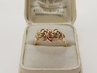 zlatý prsten, Karat Brno, Au 585/1000, 14 kt., lvíček, 40.léta