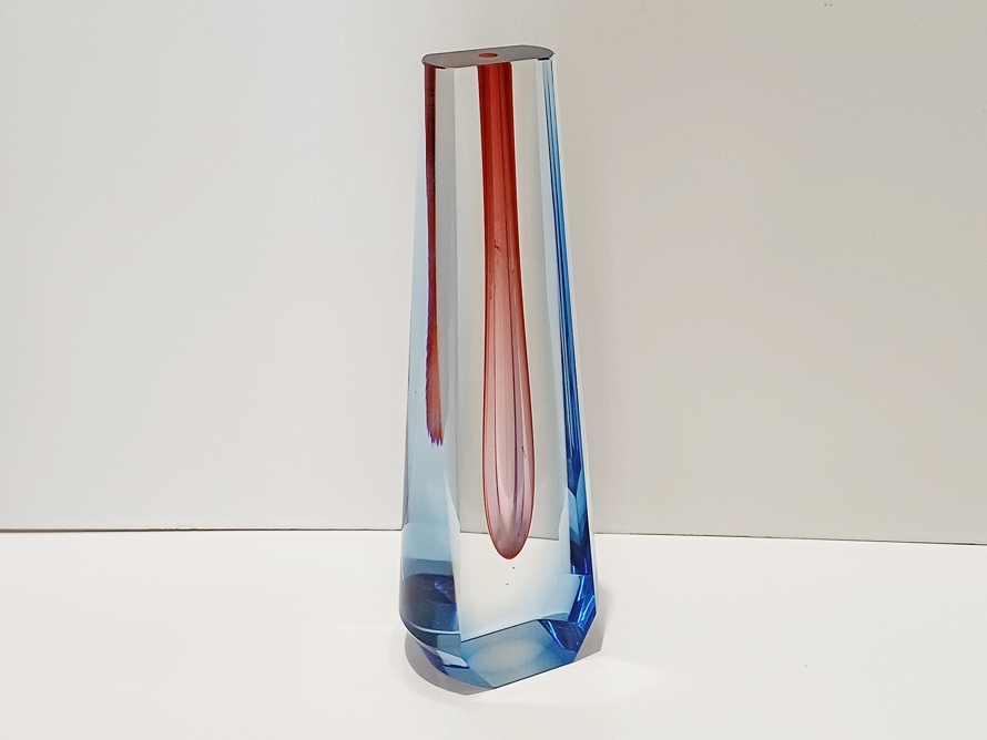 Designová váza - kapka, Pavel Hlava, Nový Bor, Exbor