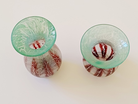 vázy WMF Ikora Glass, Německo, Art Deco
