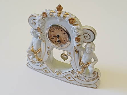 porcelánové figurální hodiny, Německo