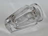 hranovaná váza Moser Eternity, čirý křišťál, Art Deco