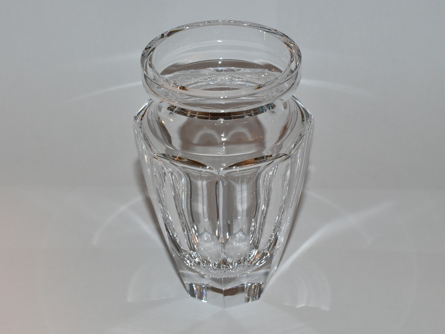 hranovaná váza Moser Eternity, čirý křišťál, Art Deco
