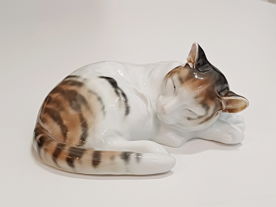 velká porcelánová kočka, Ens Volkstedt