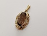 dámský zlatý přívěs s přírodní záhnědou, ryzost 585/14k, 5,12 g