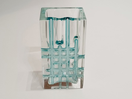 Designová váza Ladislav Oliva, Borské sklo Nový Bor, Exbor 1963
