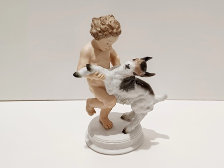 Putto s kůzletem, Art Deco, Rosenthal