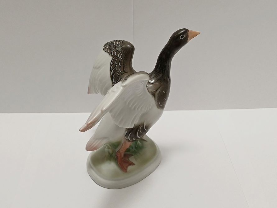 porcelánová husa, O. Obermeier, Rosenthal