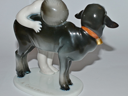 Putto s ovečkou, A. Caasmann, Rosenthal