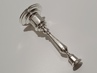 Svícen Art Deco , stříbro 800, 224 g, I. ČSR, kubismus