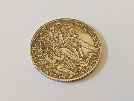 stříbrná medaile - 1000. výročí smrti Sv. Václava, rok 1929